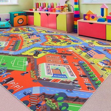 Kinderteppich Kinderspielteppich Campus, Erhältlich in vielen Größen, Spielteppich, casa pura, rechteckig, Höhe: 3 mm
