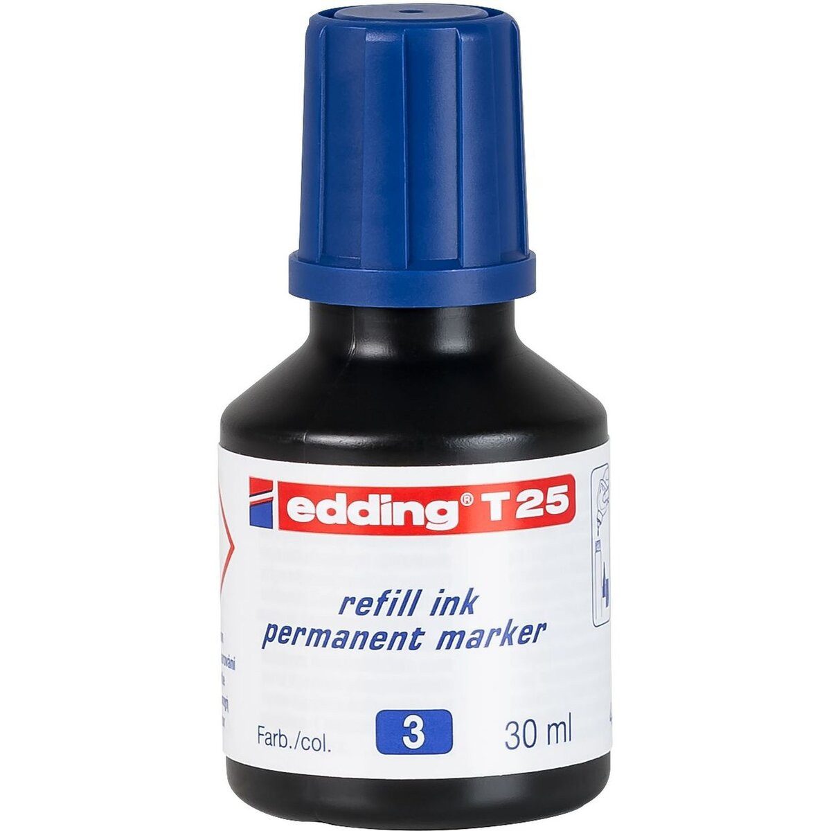 edding Füllhalter Nachfülltinte edding T 25 für edding Permanentmarker 30ml blau