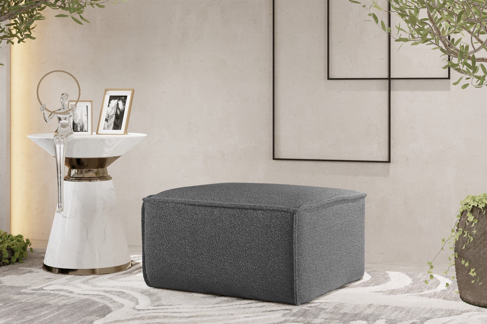 Fun Möbel Polsterhocker Designerhocker CELES PREMIUM günstig online kaufen