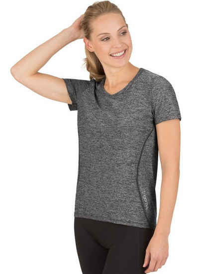 Trigema T-Shirt TRIGEMA Sportshirt in Melange-Optik (1-tlg)