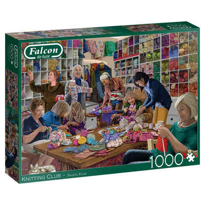 Jumbo Spiele Puzzle Falcon 11369 The Knitting Club 1000 Teile Puzzle, 1000 Puzzleteile