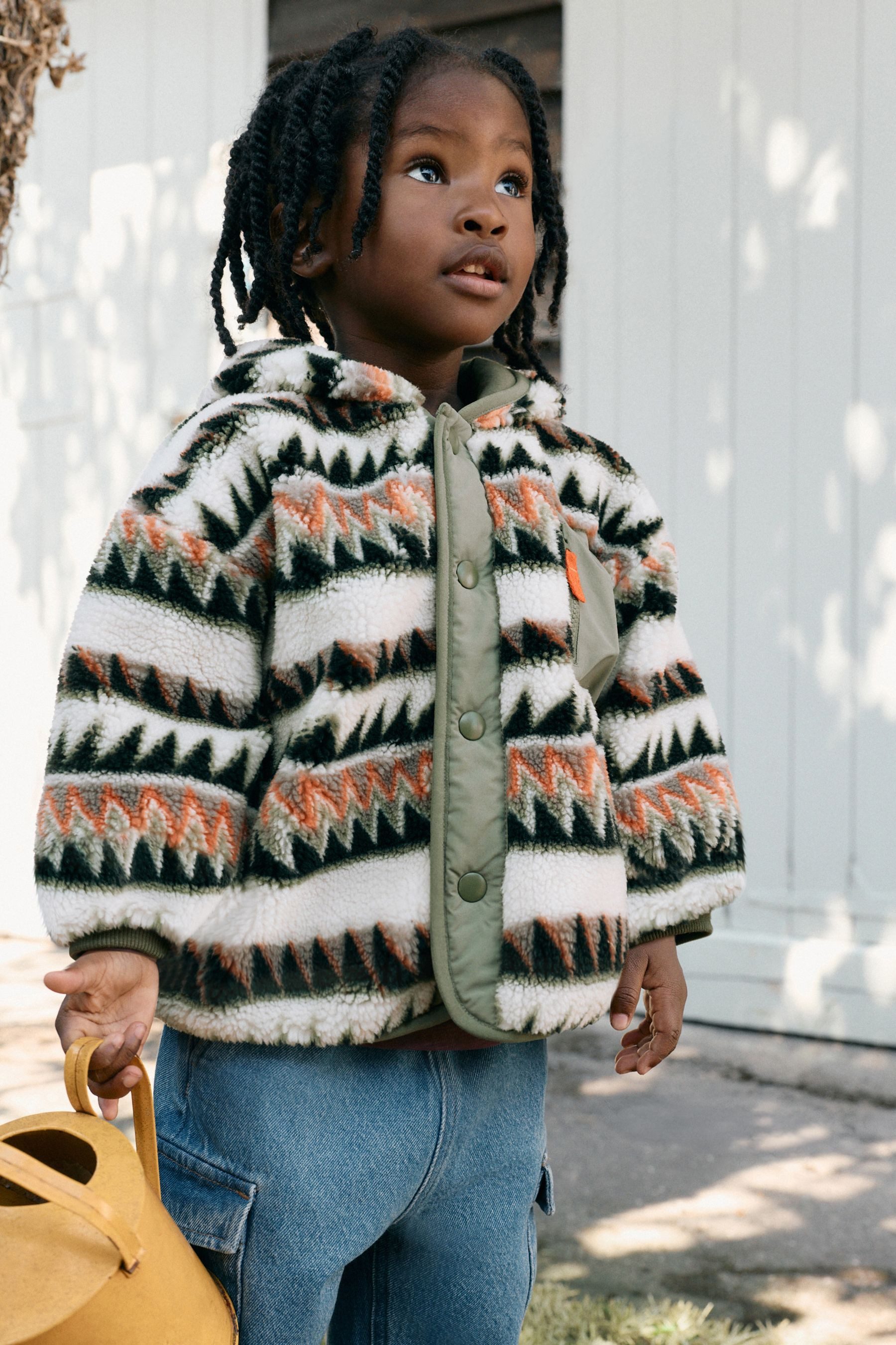 Next Fleecejacke Fleece mit durchgehendem Print (1-St) – Bild 3 von 5