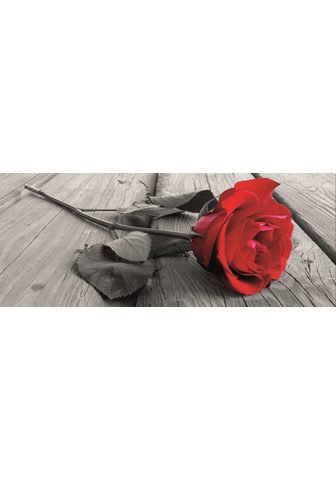 HOME AFFAIRE Картина »Rose on the wooden floo...