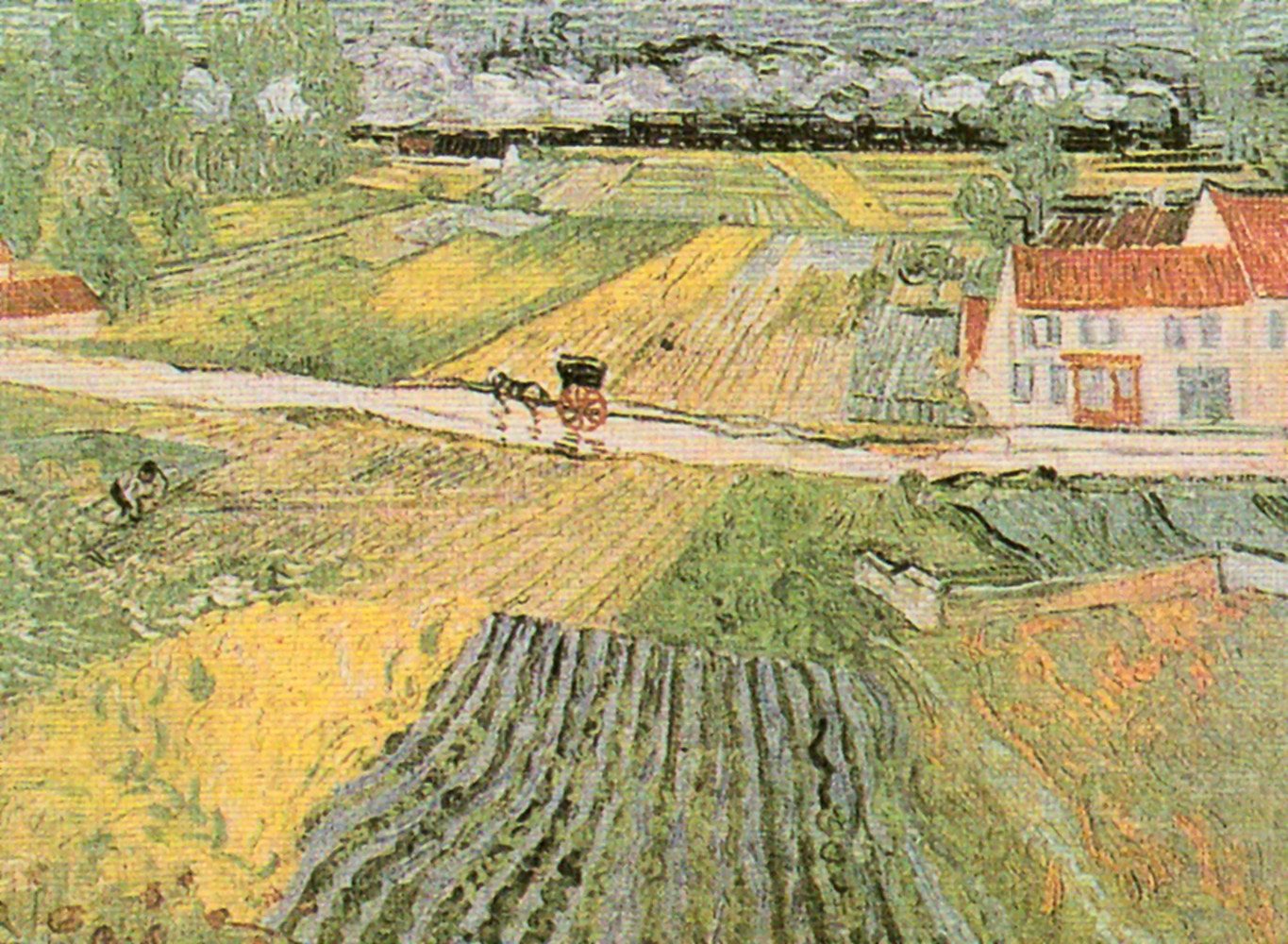 Home affaire Kunstdruck »V. van Gogh, Landschaft bei Auvers«, 80/60 cm-Otto