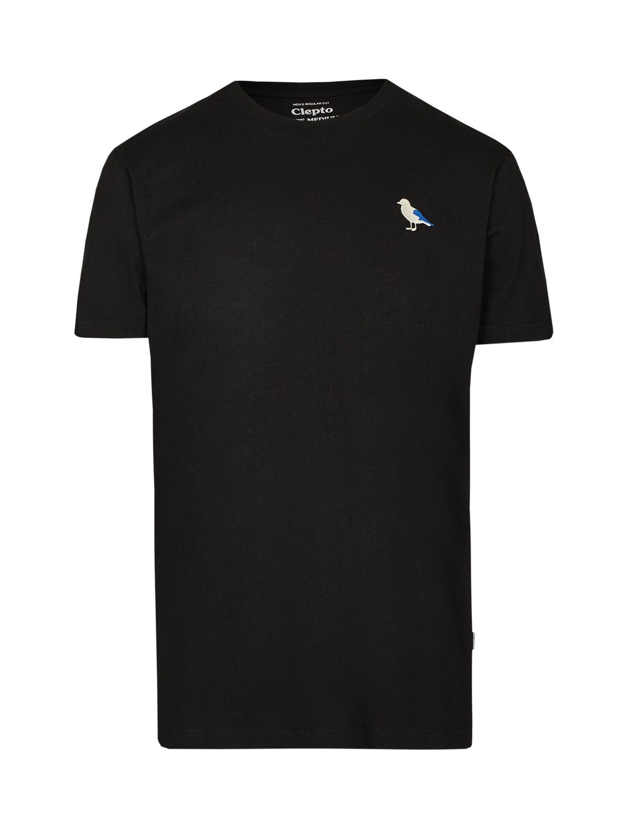 Cleptomanicx T-Shirt Embro Gull mit Gull-Stickerei