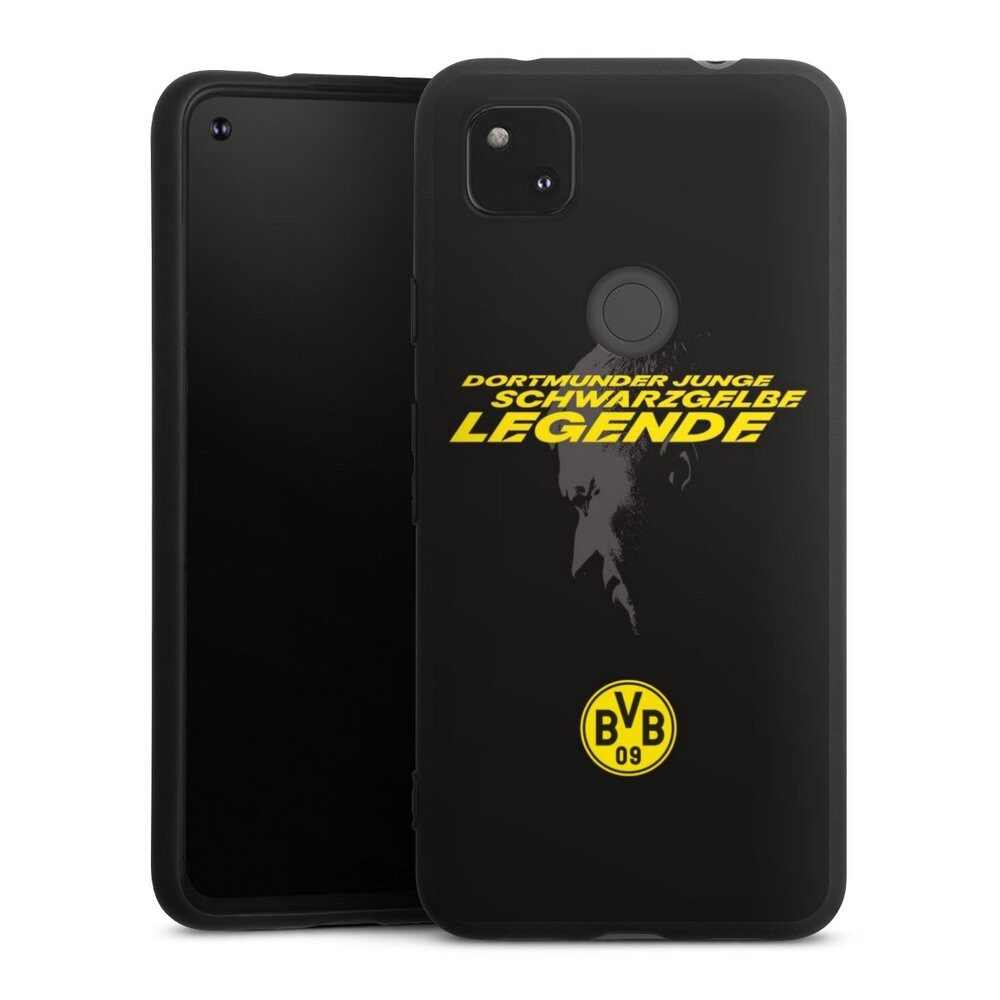 DeinDesign Handyhülle Marco Reus Borussia Dortmund BVB Danke Marco Schwarzgelbe Legende, Google Pixel 4a Silikon Hülle Premium Case Handy Schutzhülle