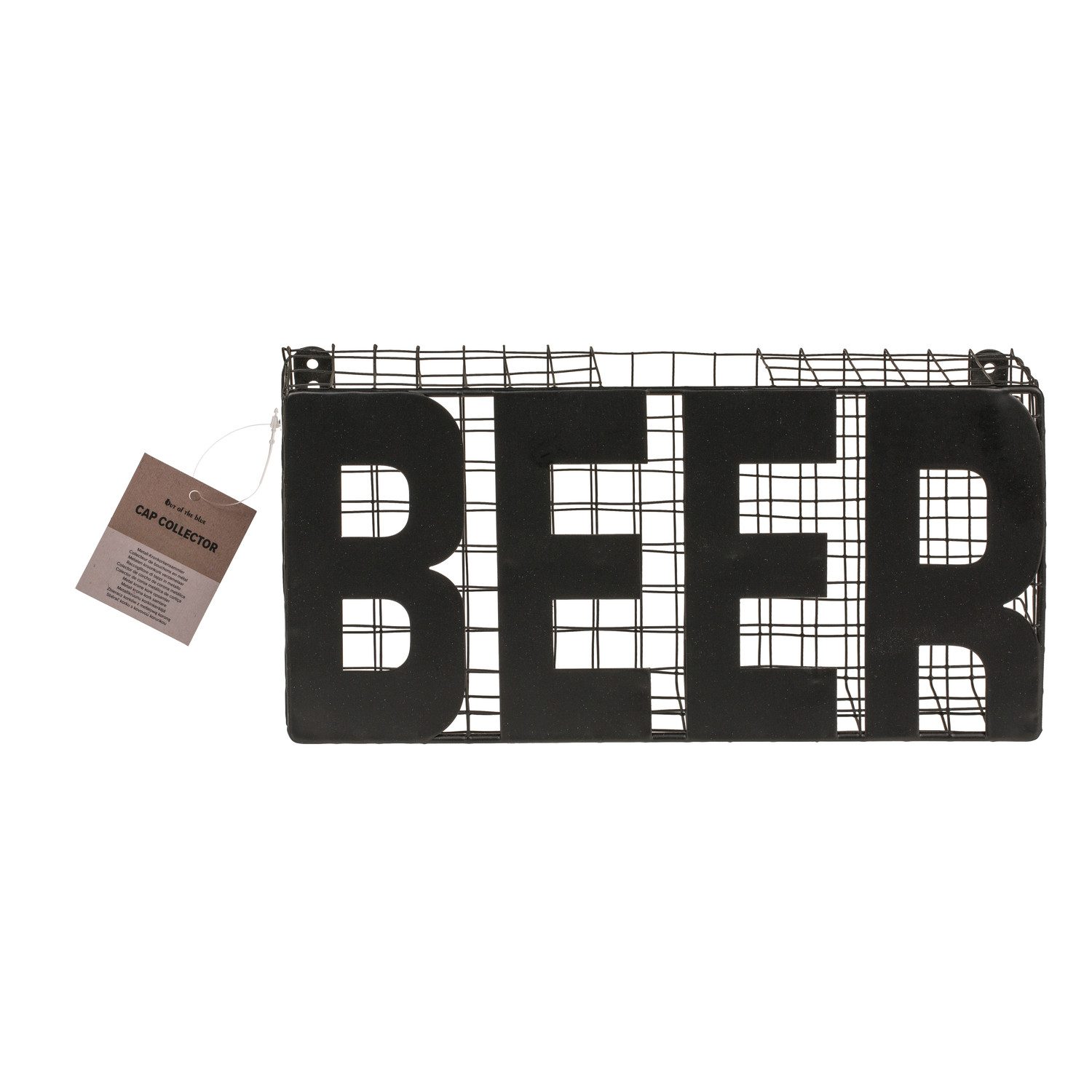 Out of the Blue Dekofigur Beer Kronkorkensammler Dekoartikel aus Metall günstig online kaufen