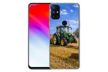 MuchoWow Handyhülle Traktor - Bauernhof - Heu - Feld - Sonne - Landleben, Phone Case, Handyhülle OnePlus Nord N10 5G, Silikon, Schutzhülle