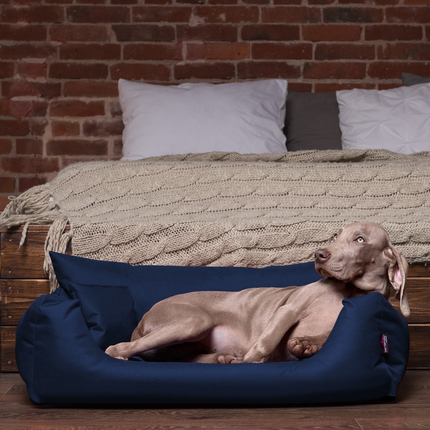 tierlando® Tierbett NEMO Hundebett Hundesofa S M L Hundekorb