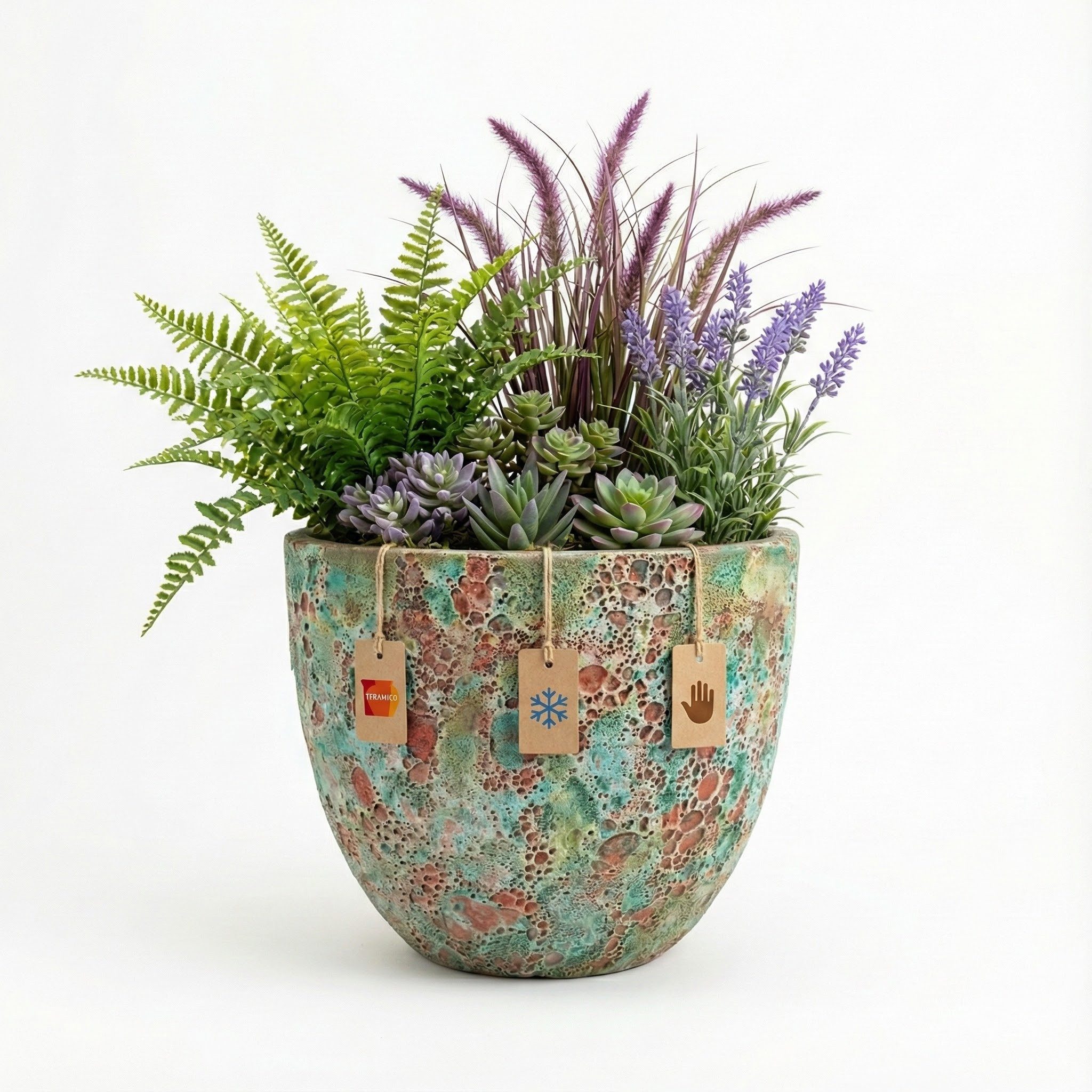 Teramico Pflanzkübel Keramik Pflanzgefäß Eggpot, Lava Grün, Ø 21 cm, Steinz günstig online kaufen