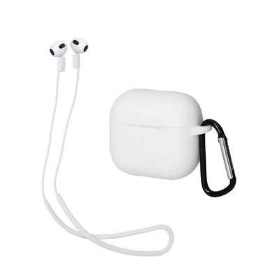 kwmobile Kopfhörer-Schutzhülle 2in1 Hülle und Halteband für Apple AirPods 3, Kopfhörer Band Strap und Case Set