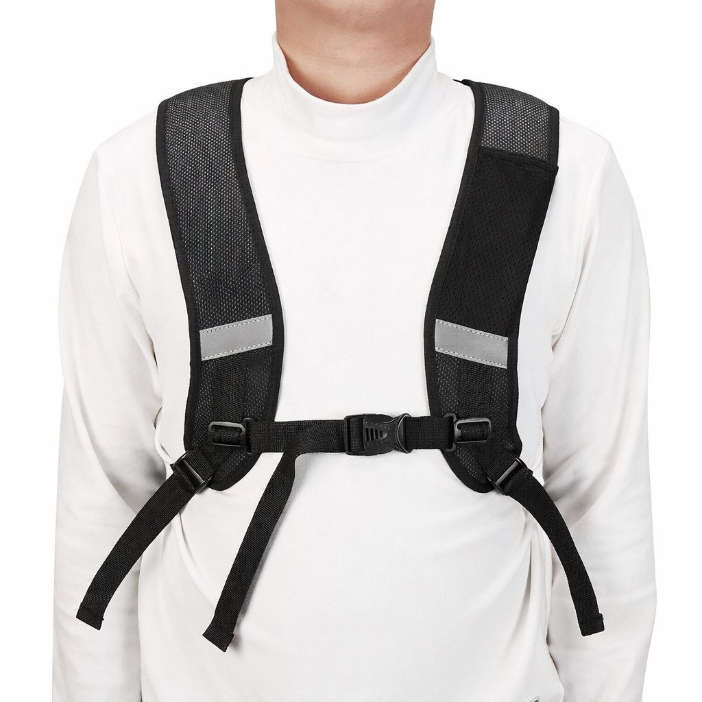FunSport-Factory Rückgrat-/Rückenprotektor Wirbelsäulenprotektor Wosawe MO210 (Einzelartikel, Integrierter Wirbelsäulenschutz, 1 Rückenprotektor), Verstellbare Schultergurte, Verstellbarer Brustgurt vorne