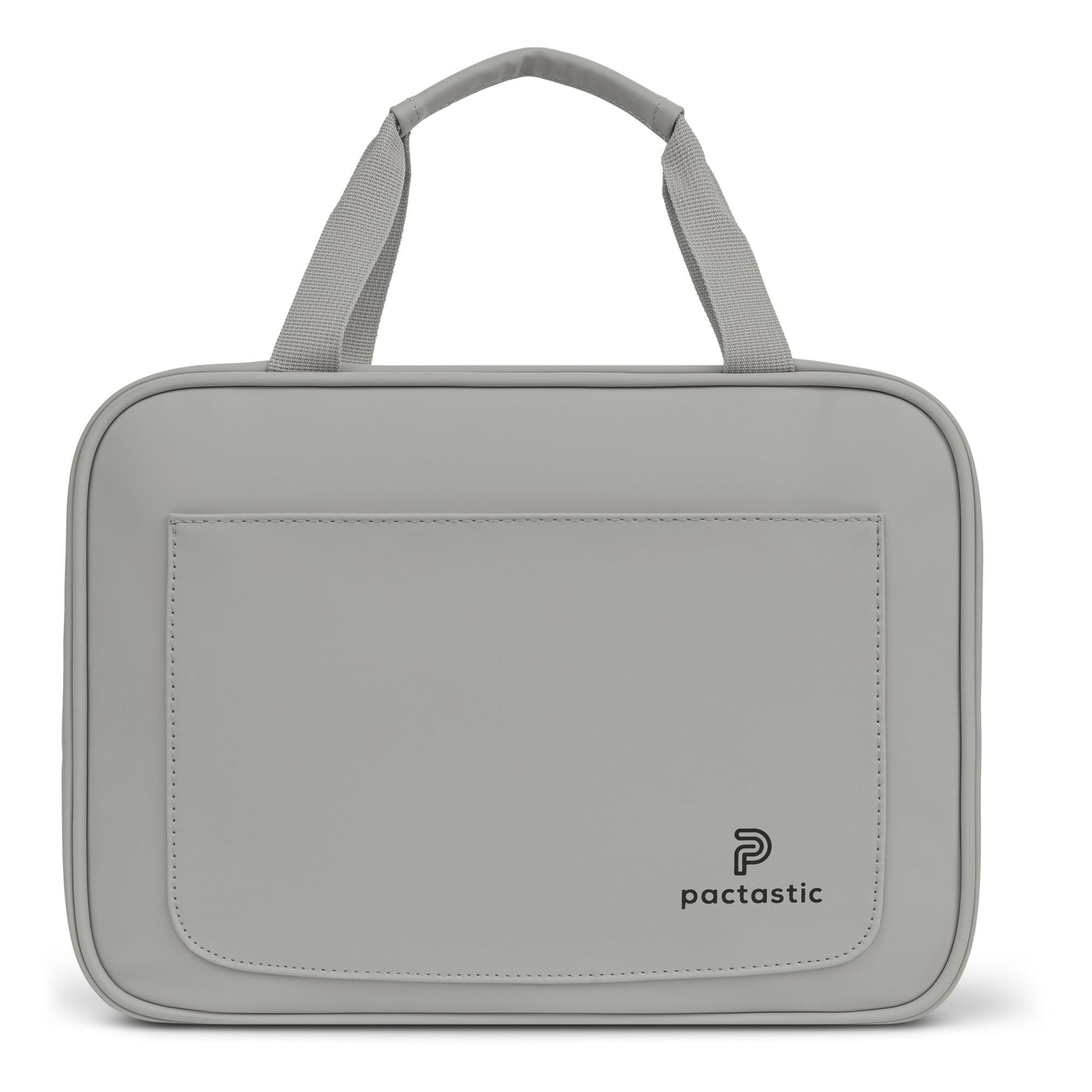 Pactastic Kulturbeutel Urban Collection, Veganes Tech-Material grey