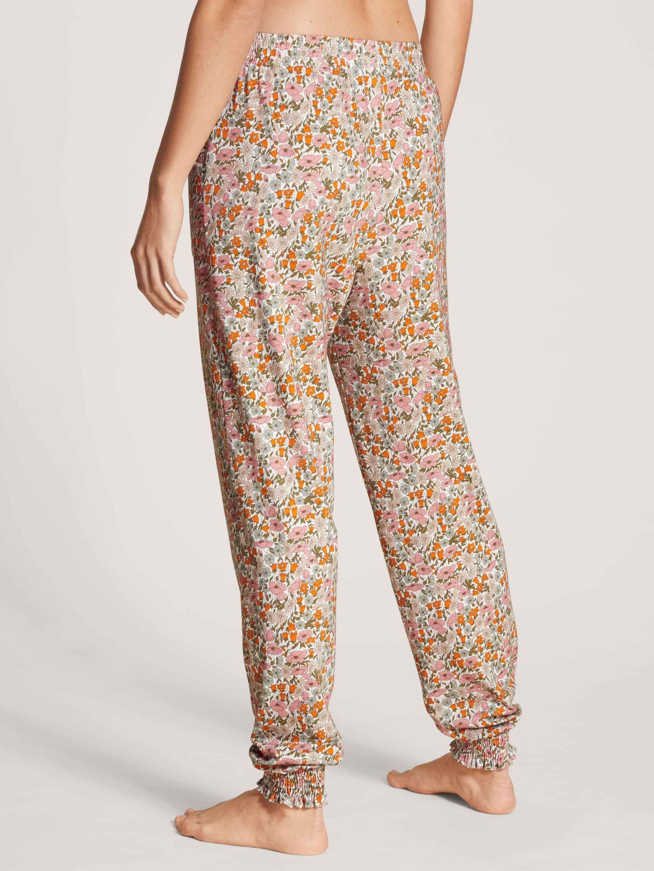 CALIDA mit Bündchen-Pants (1-tlg) Seitentaschen Pyjamahose