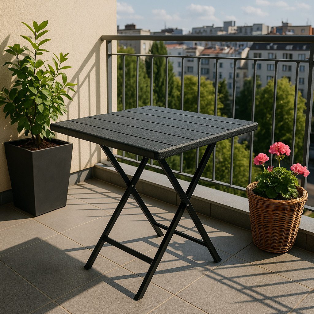 Onbest Klapptisch Balkontisch mit Holzoptik klappbar, günstig online kaufen