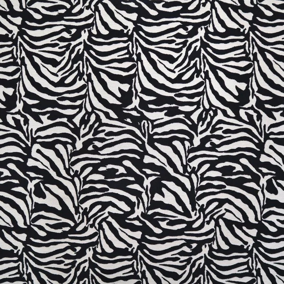 Stofferia Stoff Polsterstoff Gobelin Zebra Skin Schwarzweiß, Breite 140 cm,  Meterware