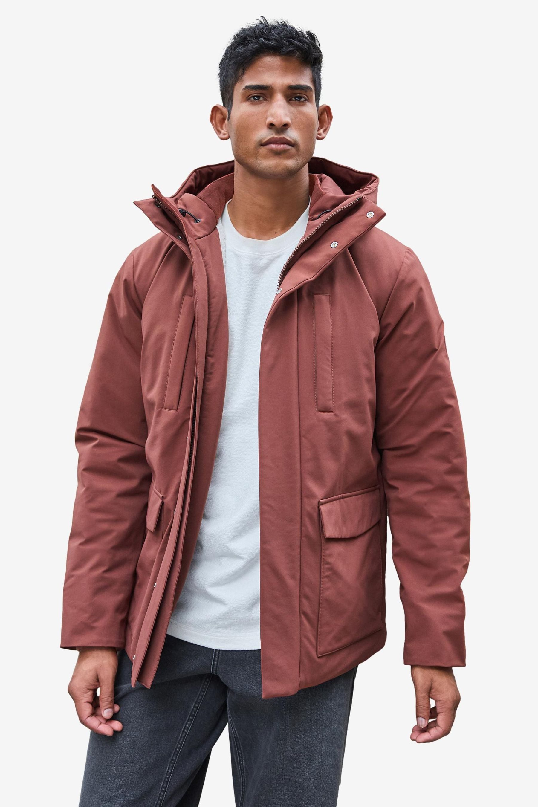 Next Anorak Wasserabweisender Parka Teddyfellfutter 4 günstig online kaufen