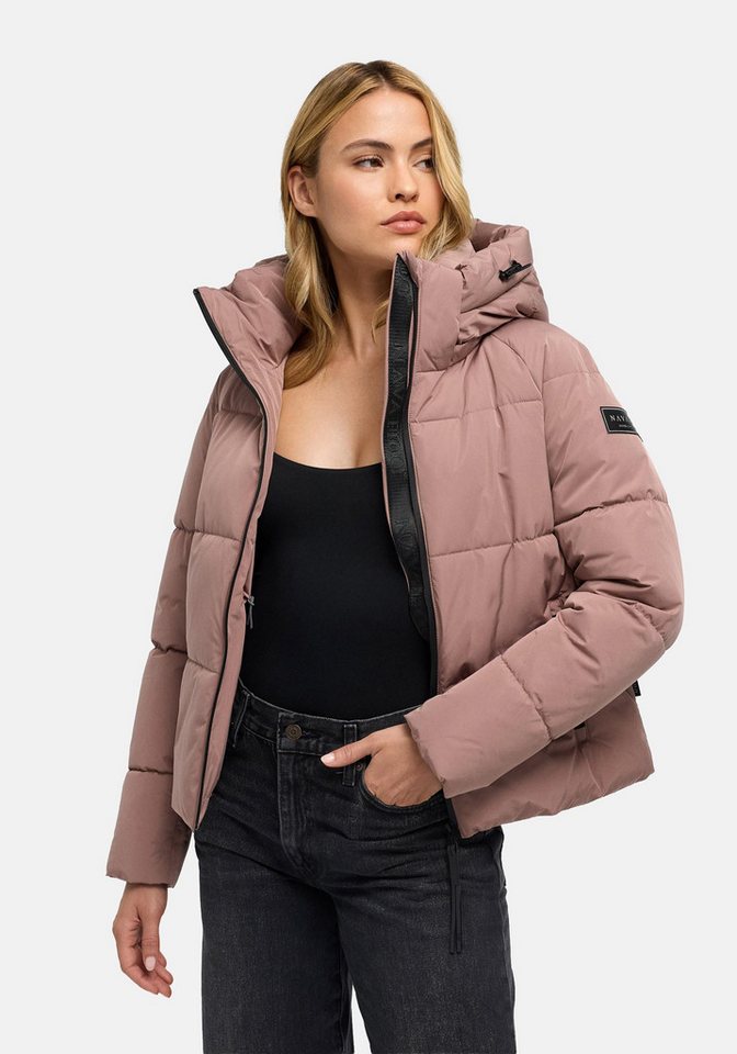 Navahoo Steppjacke Frostherz XIV Kurze gesteppte Damen Winterjacke mit abnehmbarer Kapuze