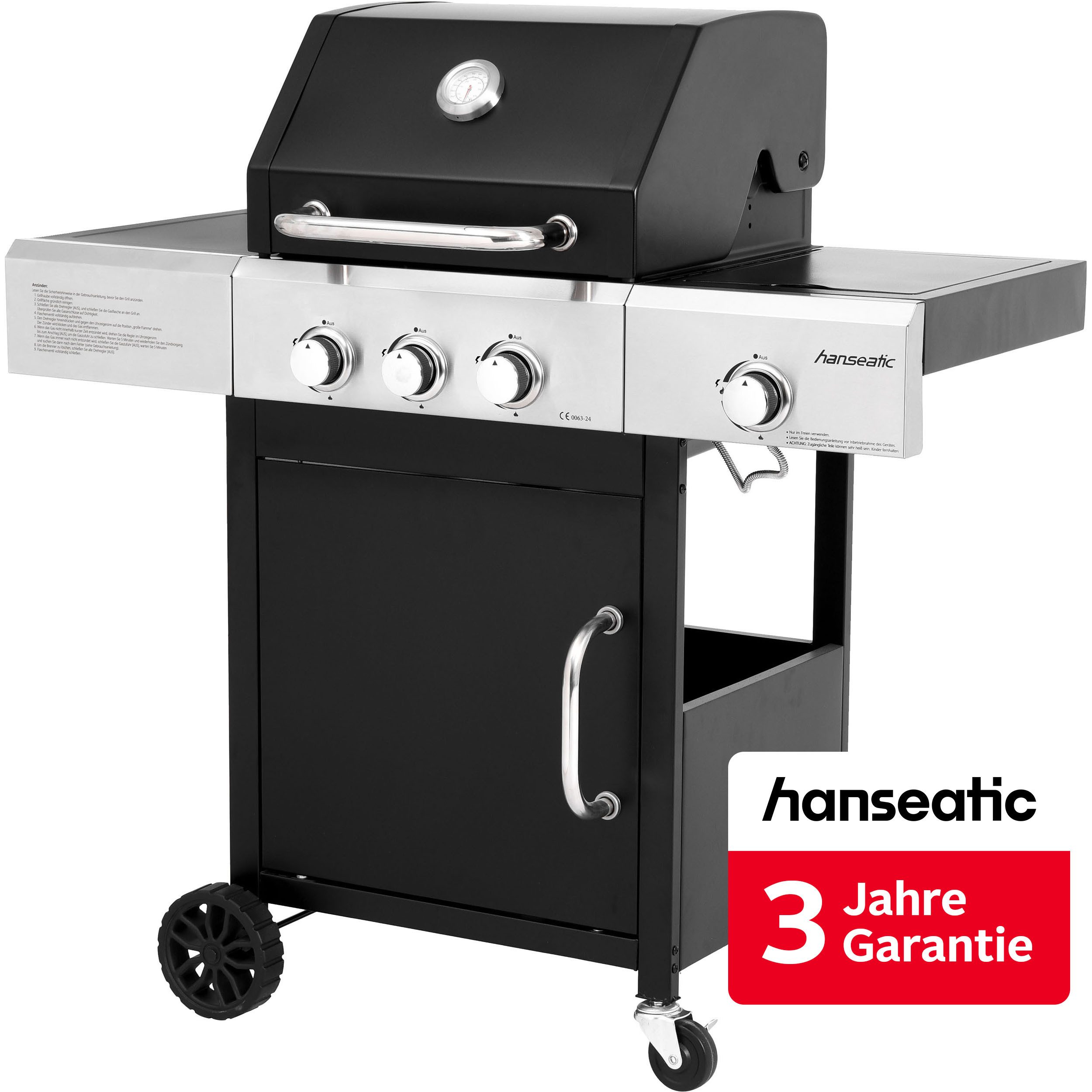 Hanseatic Gasgrill Cleveland, inkl. 3 Jahre Herstellergarantie