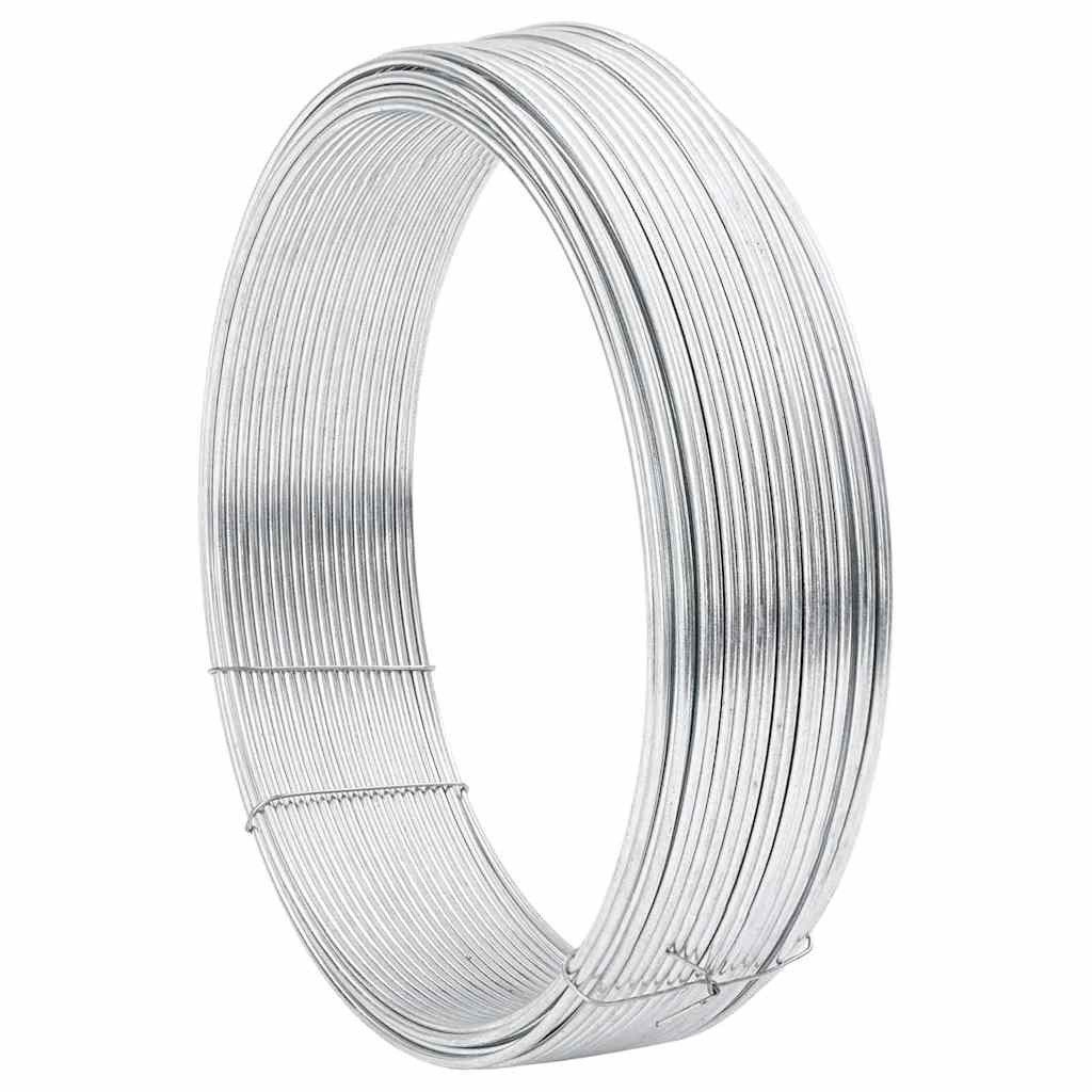 vidaXL Draht Zaunbindedraht Silber 80 m Heißgetauchter verzinkter Draht, (1St)