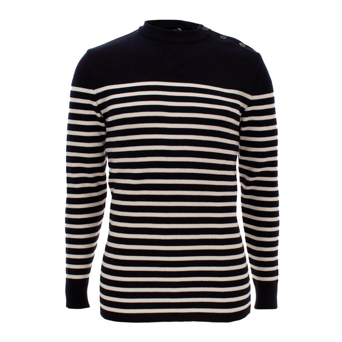 Saint James Streifenpullover 0619 Herren Pullover Rochefort 1 R mit Streifen aus Wolle