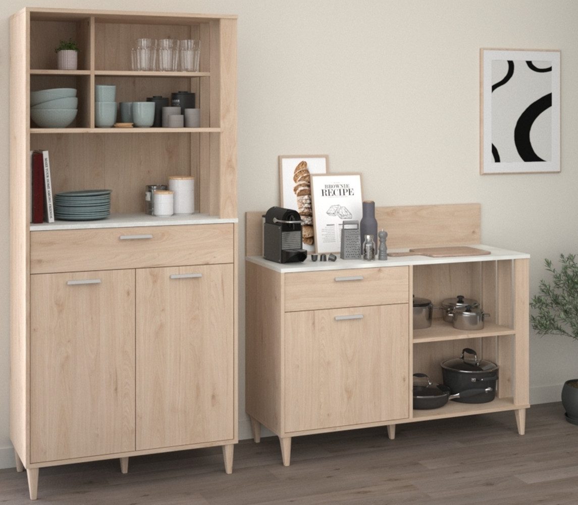 Parisot Küchenbuffet Diner (Set mit Buffet und Anrichte, 2-teilig) mit viel Stauraum