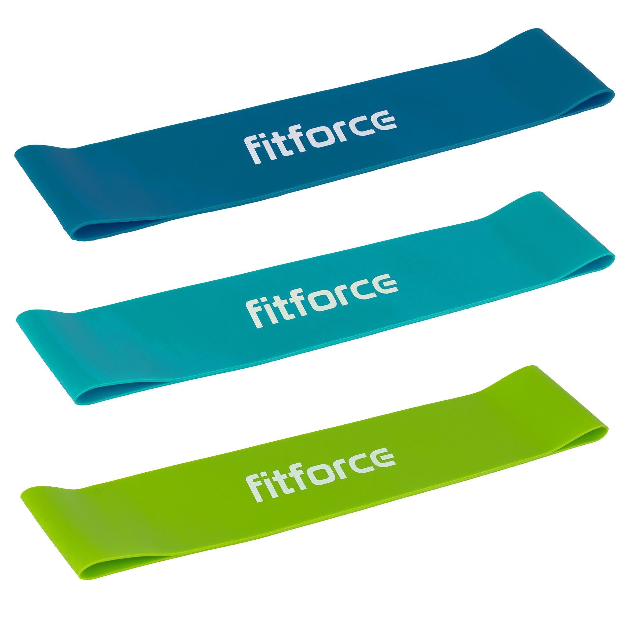 Fitforce Gymnastikband Fitforce Set 3 Widerstandsband EXEBAND LOOP Trainingsband