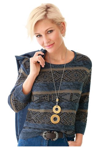 Collection L. пуловер с attraktivem St...