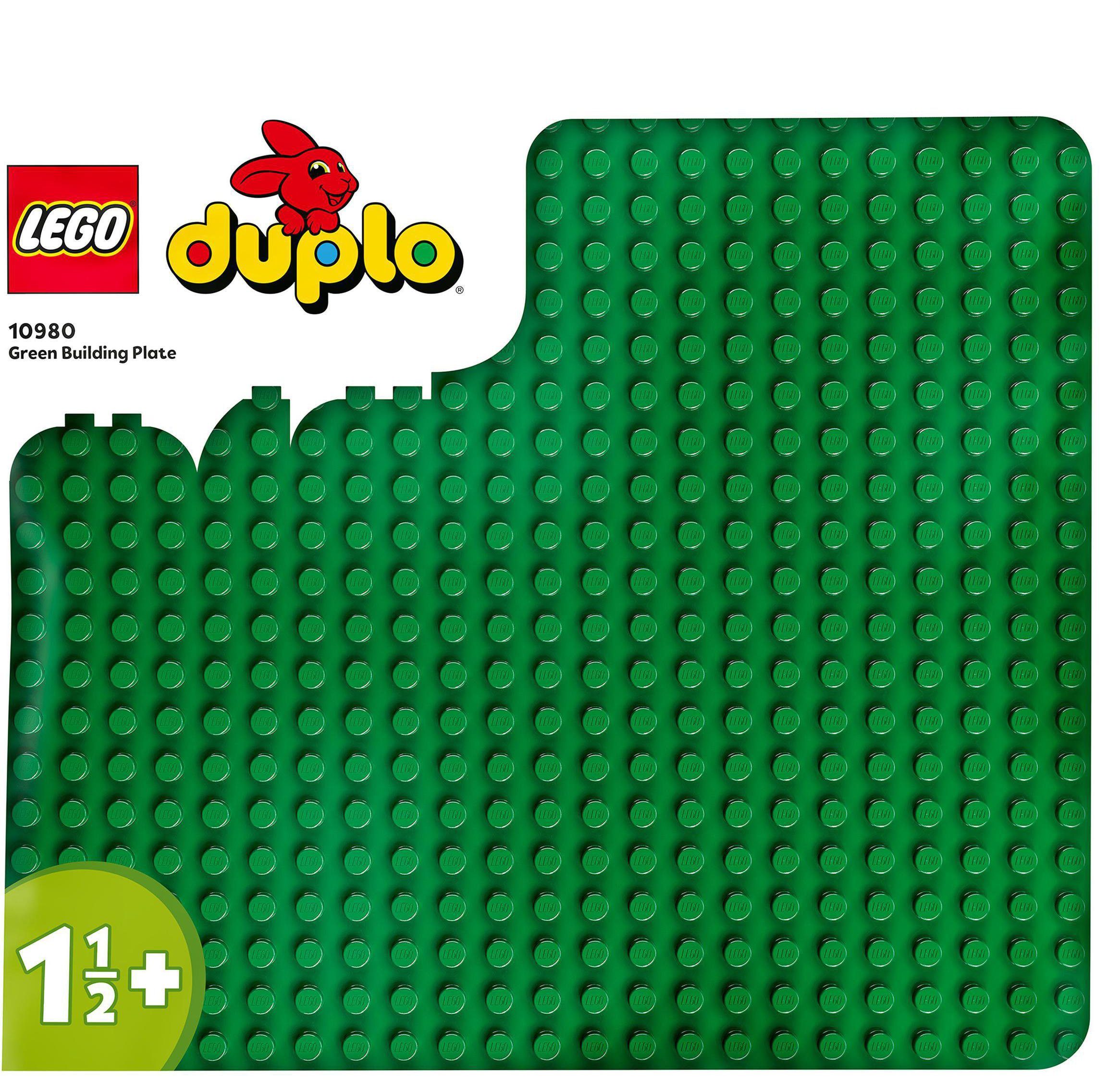 LEGO® Konstruktionsspielsteine Bauplatte in Grün (10980), LEGO® DUPLO Classic, (1 St), Made in Europe