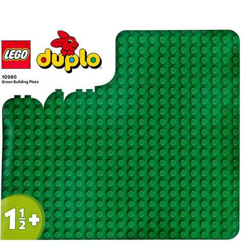 LEGO® Konstruktionsspielsteine Bauplatte in Grün (10980), LEGO® DUPLO Classic, (1 St), Made in Europe