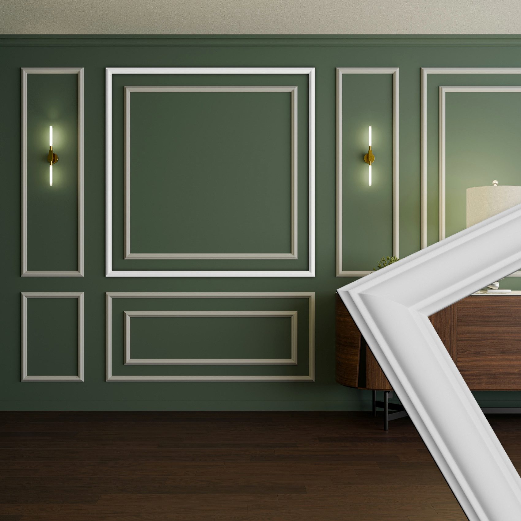 Hexim Stuckleiste RM18-G 140x140 cm, G - 140 x 140 cm, Wandrahmen Sets HDPS günstig online kaufen