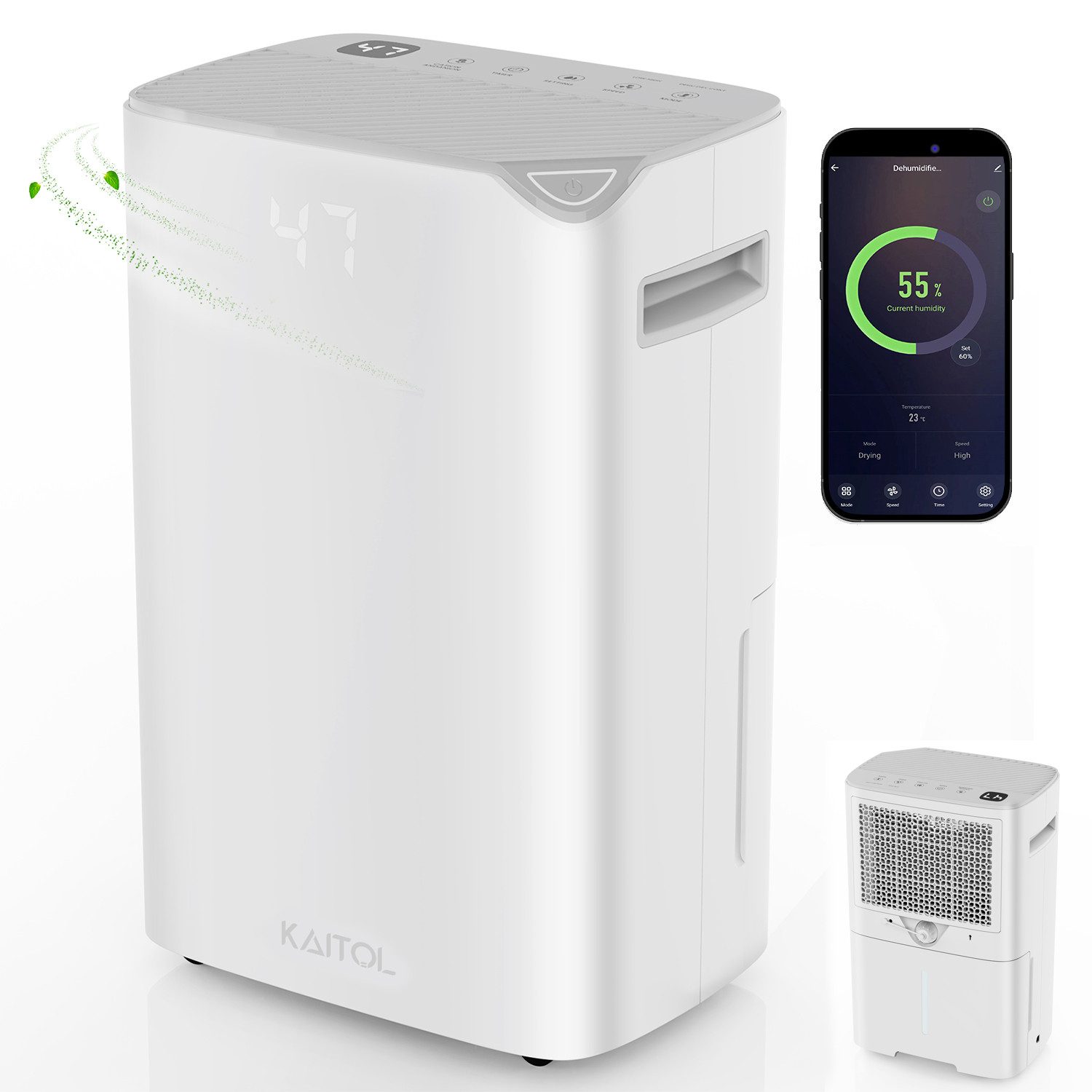 kehot Luftreiniger Luftentfeuchter mit WLAN App, günstig online kaufen