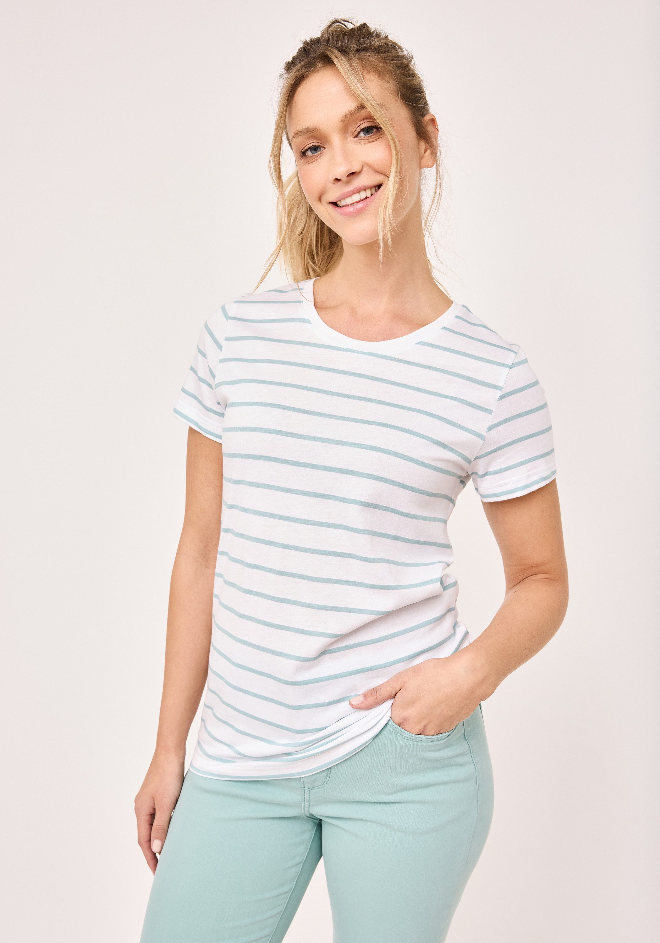 Paddock's Kurzarmshirt Short sleeve Damen Rundhals günstig online kaufen