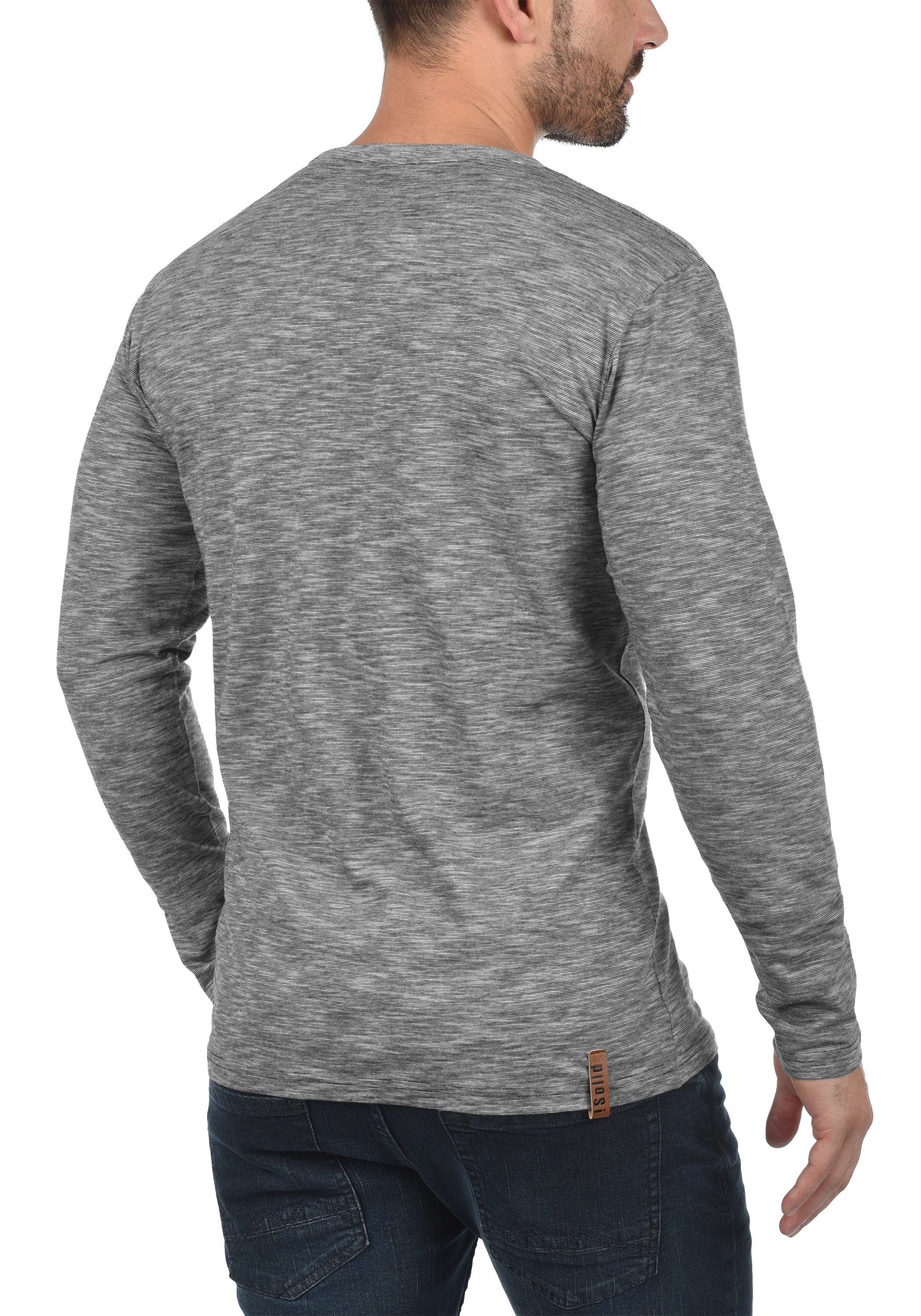 !Solid Rundhalsshirt SDMigos Langarmshirt mit Knopfleiste