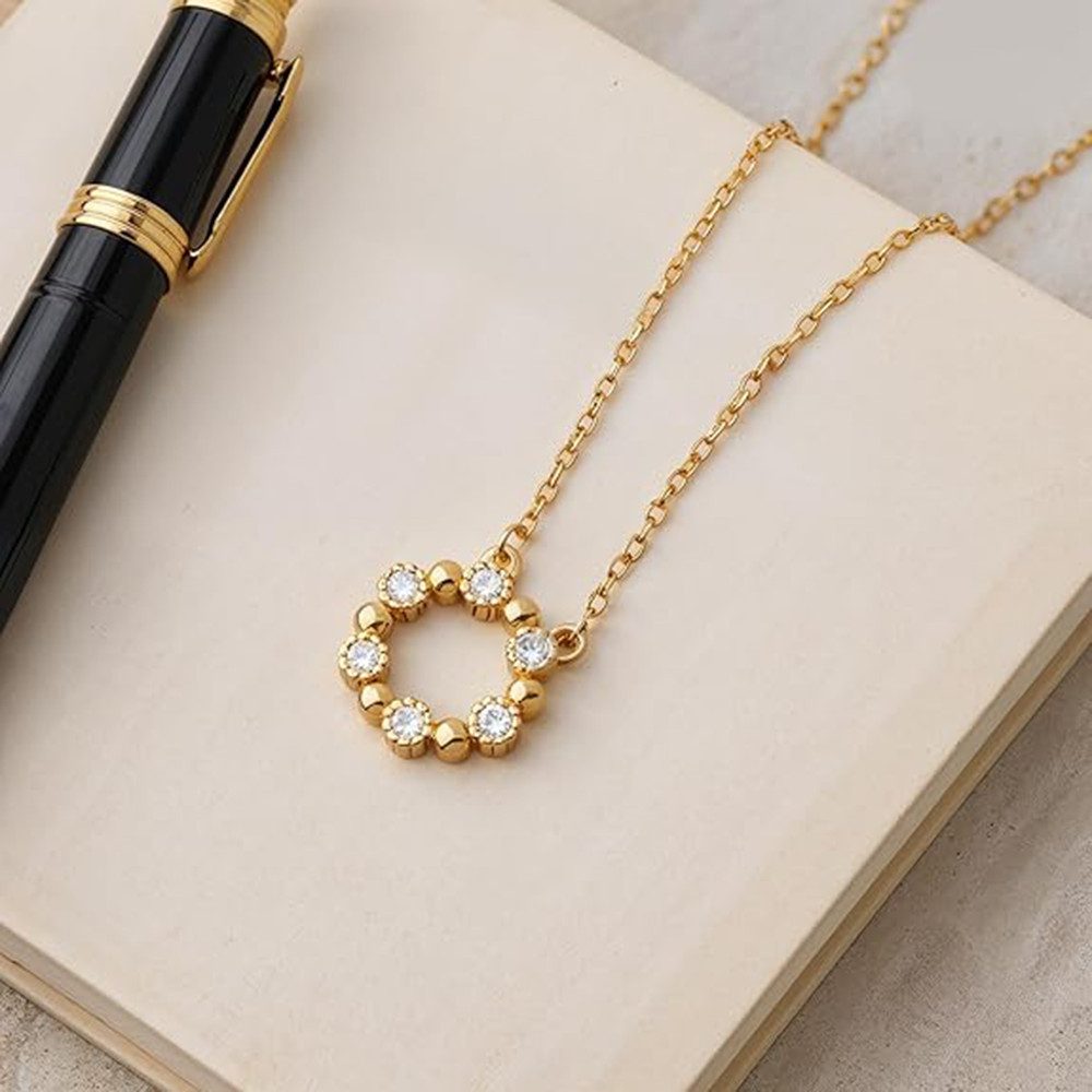 Jumpeak Kette mit Anhänger D/E Halskette damen,Diamond,halskette mädchen,Anhänger-Halskette, VVS Liebes geschenk für sie,Geschenk ideen für frau,Geschenk schwester