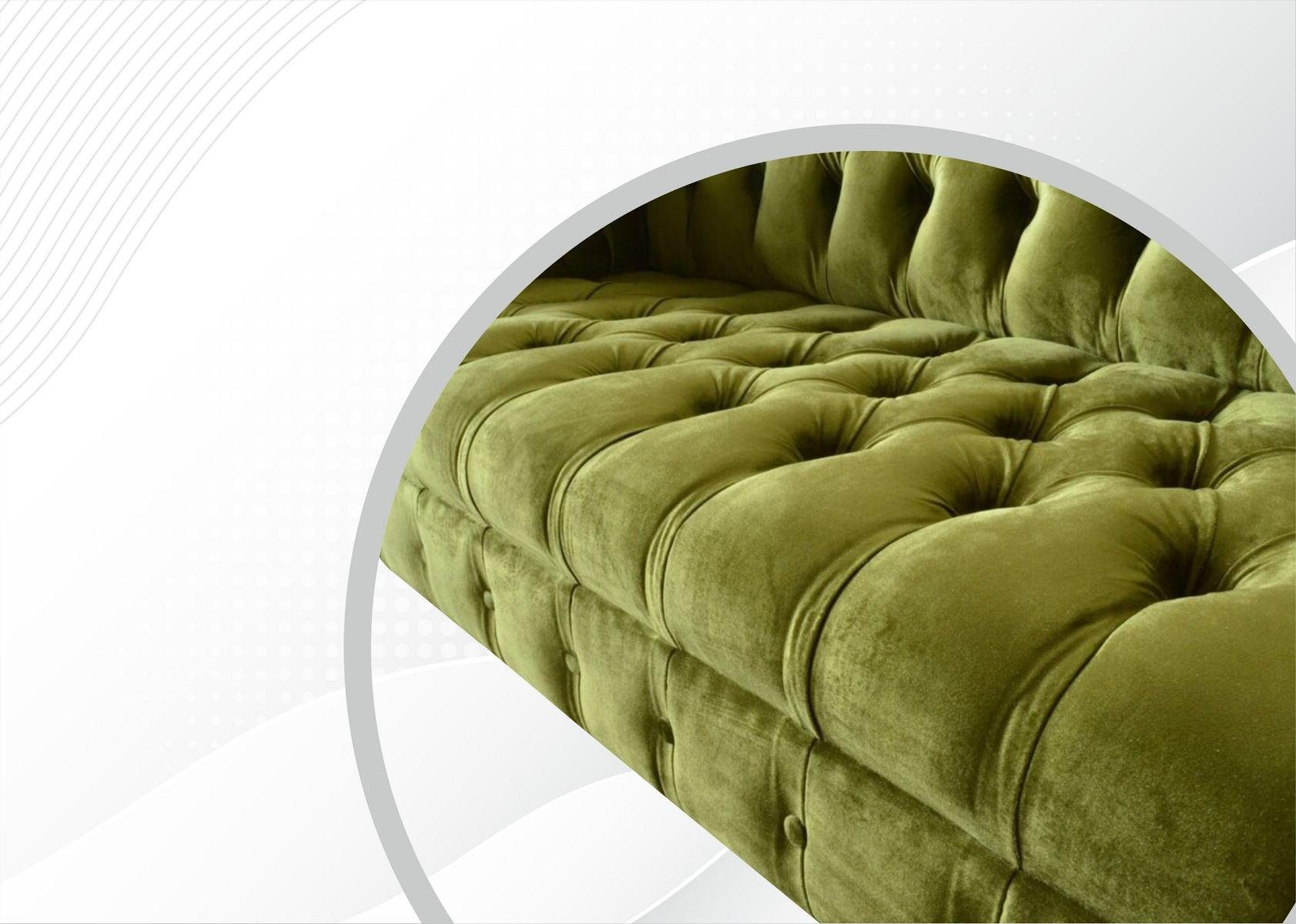 JVmoebel Chesterfield-Sofa, Chesterfield 3 Sitzer Couch Sofa cm Design 225 Sofa