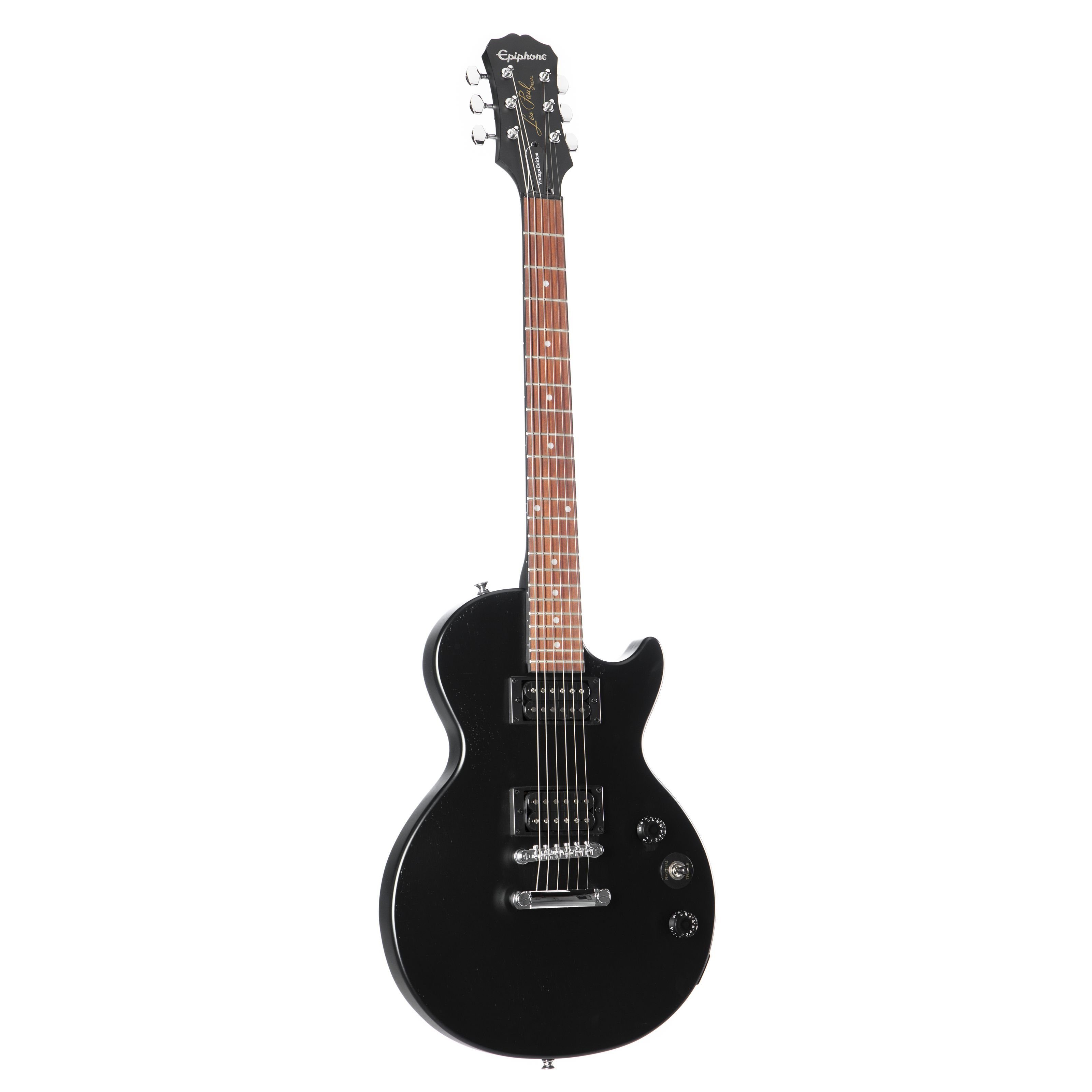 Epiphone E-Gitarre, Les Paul Special VE Vintage Worn Ebony, E-Gitarren, Single Cut Modelle, Les Paul Special VE Vintage Worn Ebony - Single Cut E-Gitarre