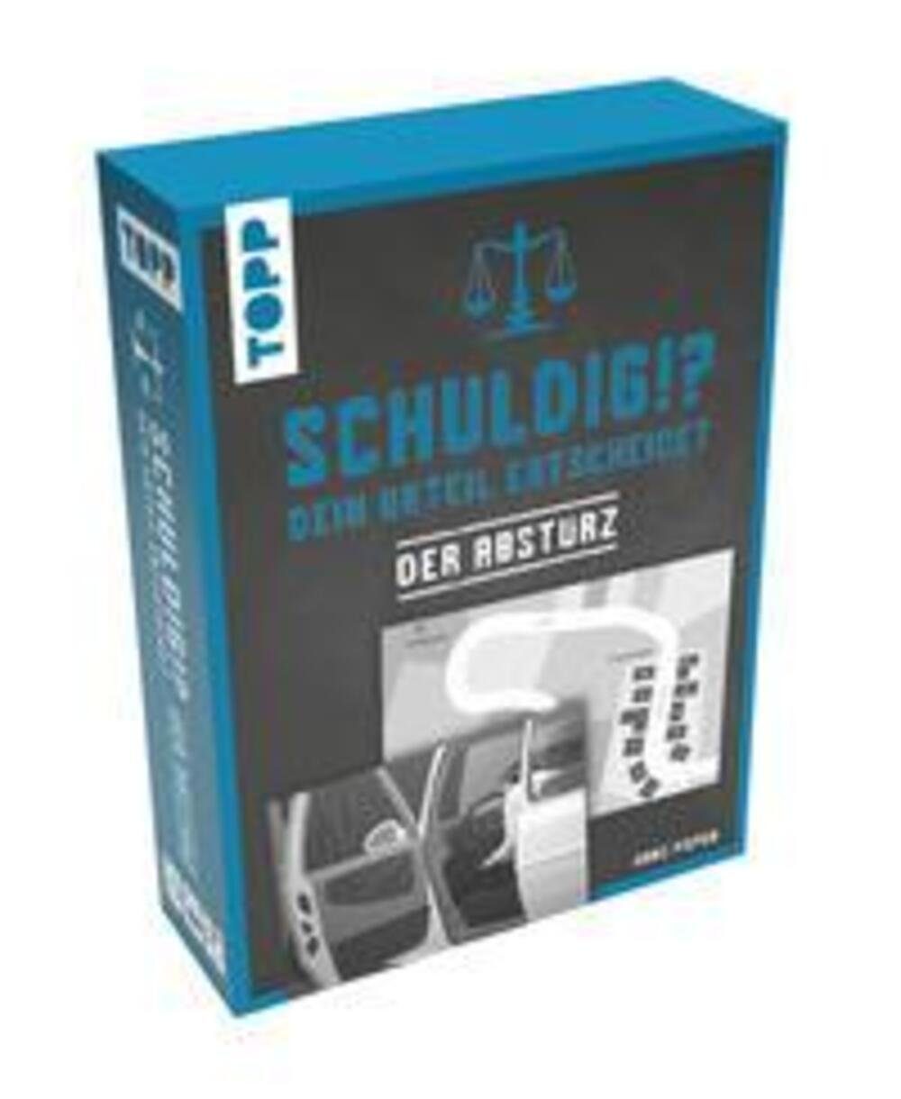 Frech Verlag Spiel, Schuldig?! Dein Urteil entscheidet - Der Absturz. Krimispiel in 50...