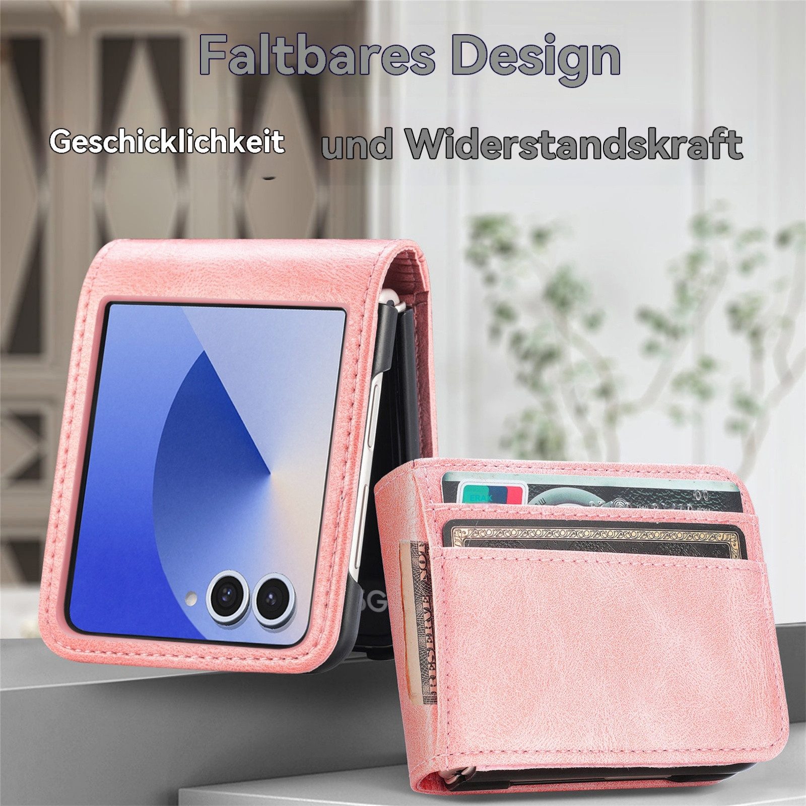 betterfon Handyhülle Handytasche für Samsung Galaxy Z Flip 7 Schutzhülle Klapphülle, Elegantes Flip Case für modernen, stylischen Look – Bild 4 von 5