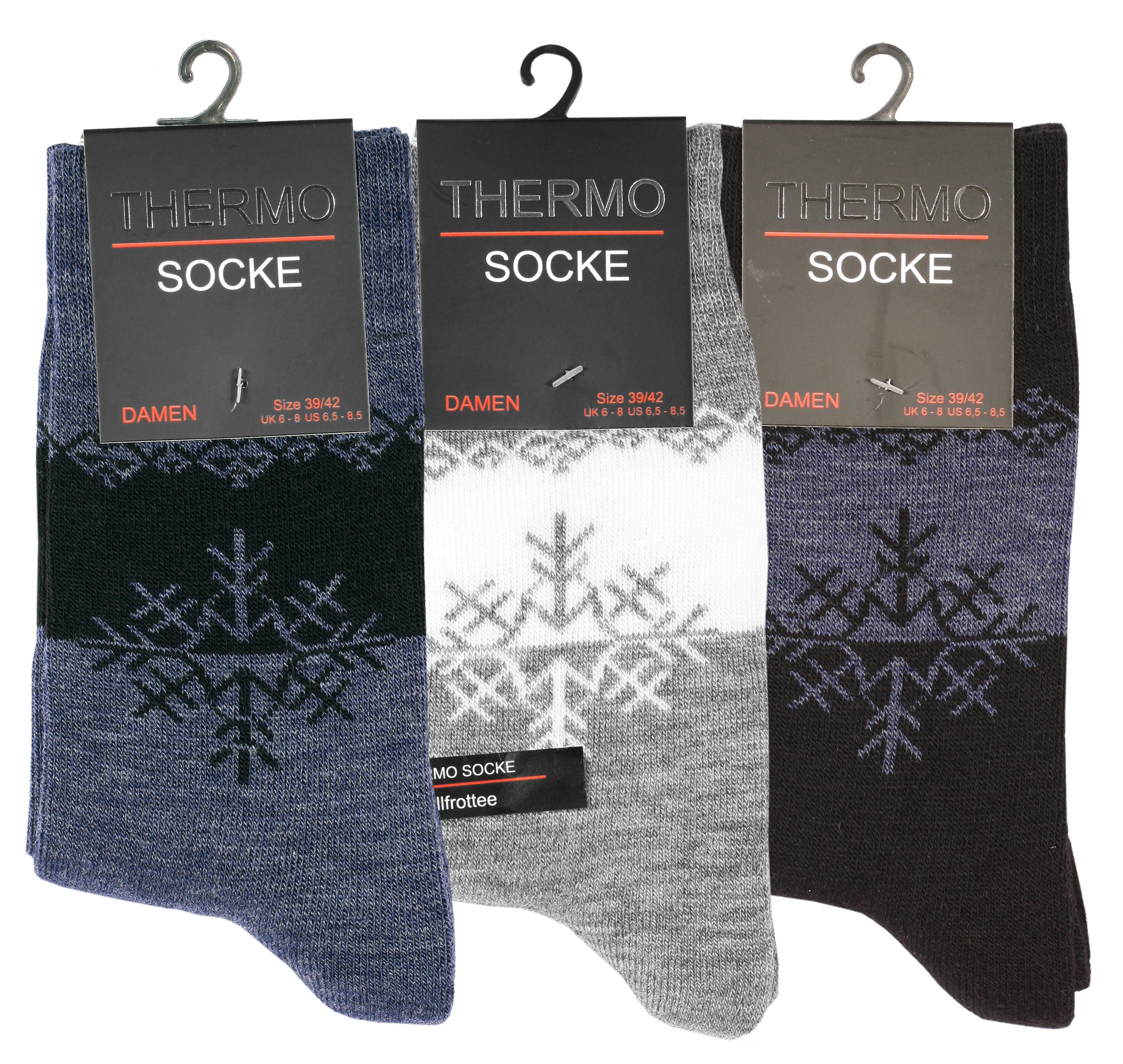 Cotton Prime® Socken (3-Paar) mit Innenfrottee