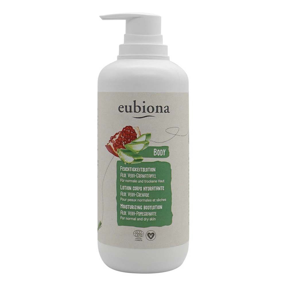 eubiona Körperlotion Feuchtigkeitslotion - Aloe Vera-Granatapfel 500ml