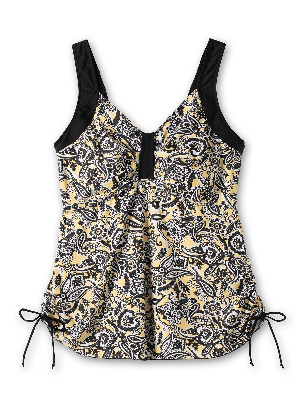 Sheego Tankini-Top Große Größen, im Paisleymuster, mit seitlicher Raffung