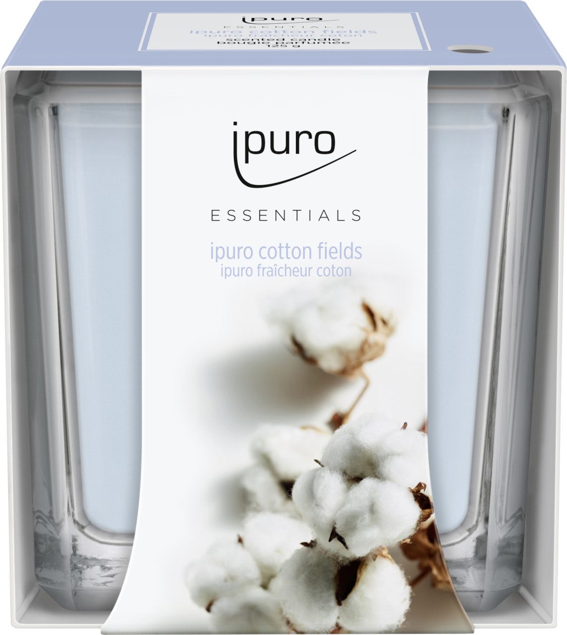 IPURO Duftkerze ipuro ESSENTIALS Duftkerze Cotton Fields 125 g