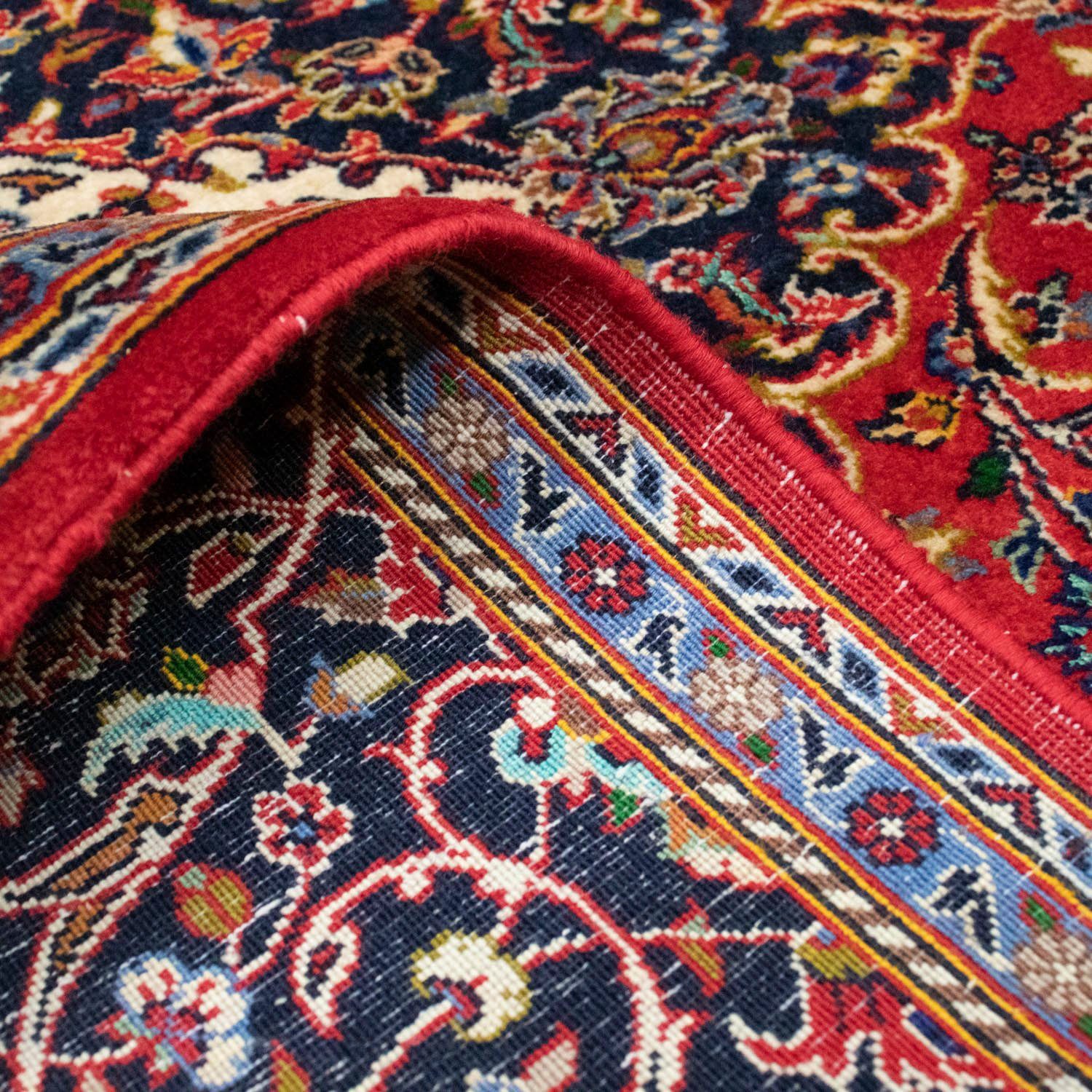 Orientteppich Perser - Keshan cm Handgeknüpft, 10 x rot, 140 Zertifikat Wohnzimmer, Einzelstück mit Höhe: morgenland, rechteckig, - - mm, 224