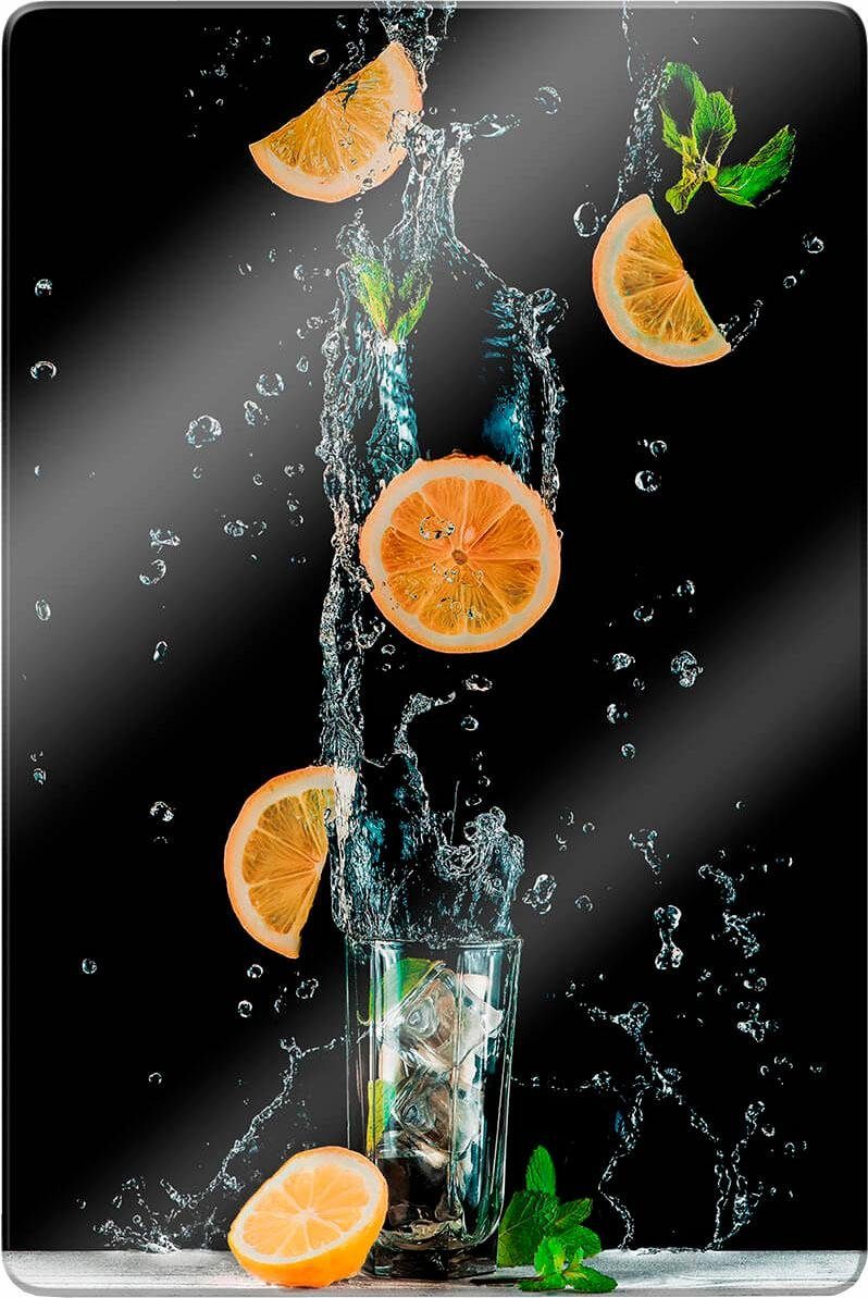 Wall-Art Glasbild Belenko Lemonade, 3 Größen - Splashing in