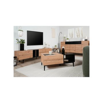 Finori Lowboard Lowboard HIfi Kommode TV Fernseher NOLA 56A Artisan Eiche Nb./schwarz