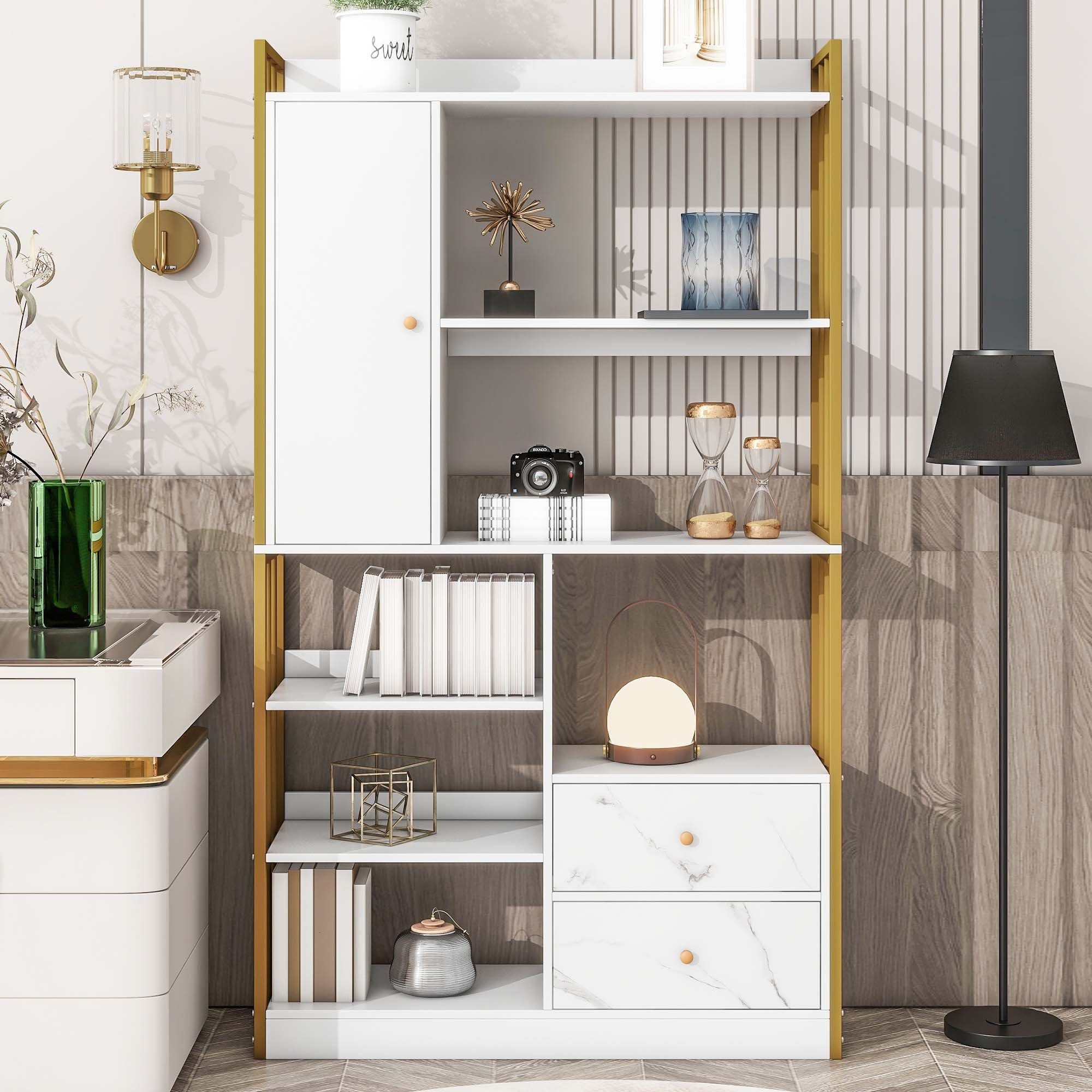REDOM Bücherregal Standregal, 6 Regal industrielle günstig online kaufen