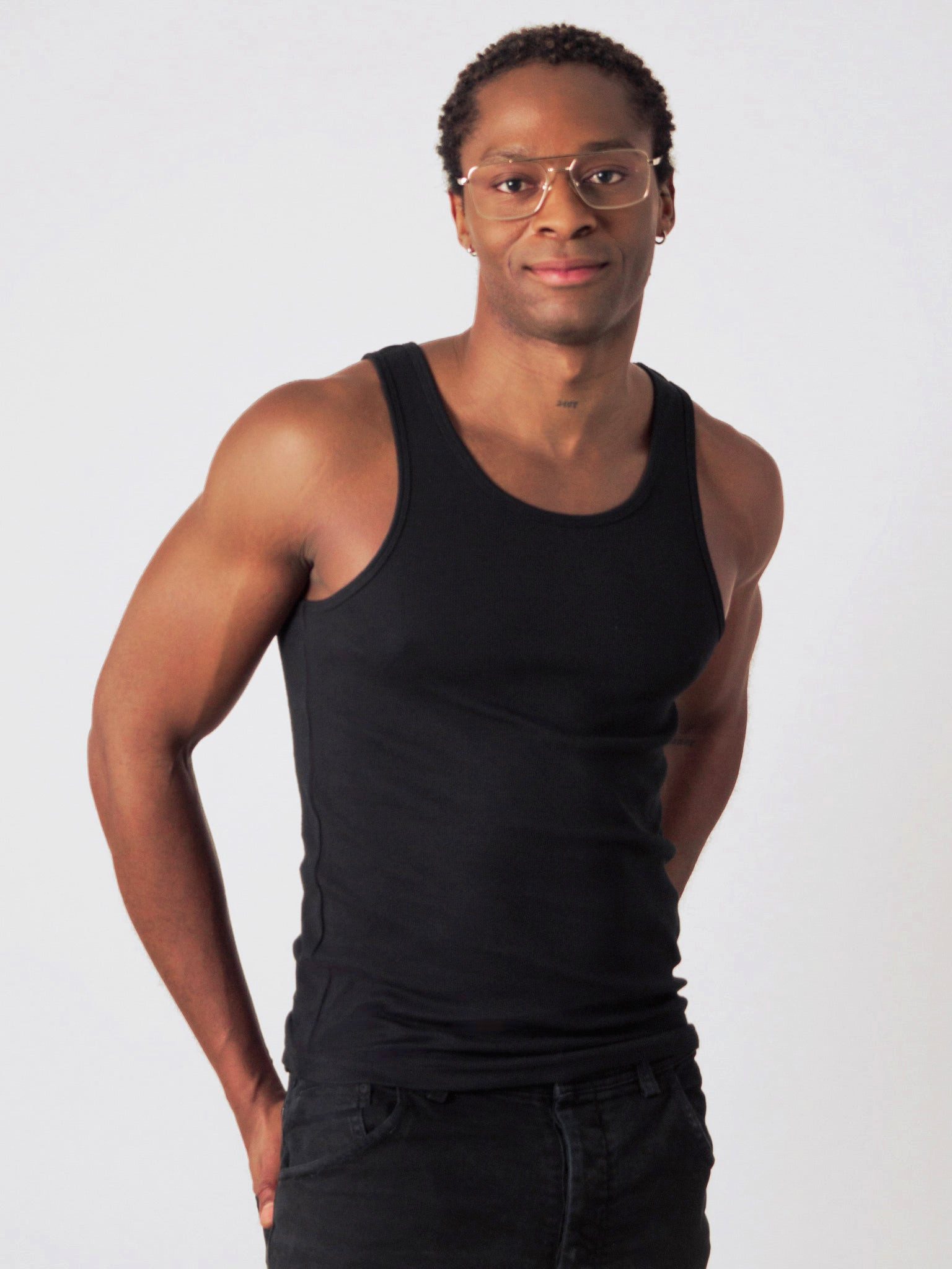 HONEST BASICS Tanktop Geripptes Tank-Top aus Bio- und recycelter Baumwolle