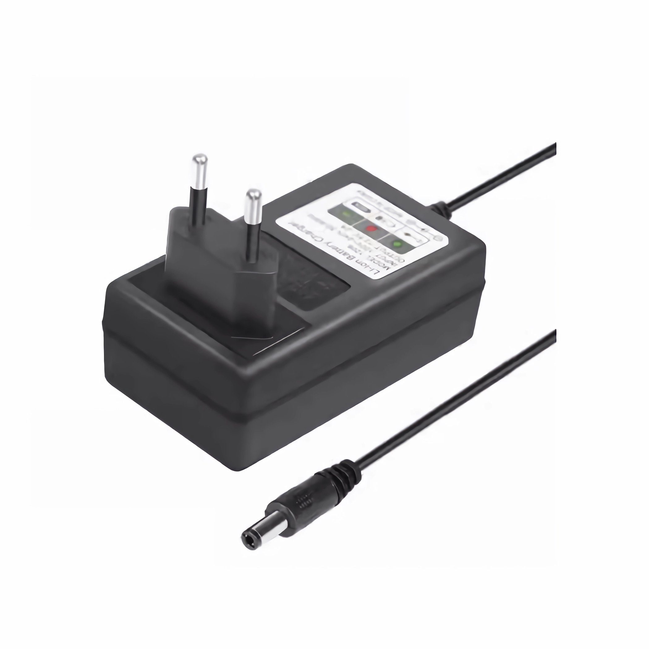 Bolwins B99C DC 12.6V 2A 5.5x2.5mm Netzadapter Li-Ion Batterie Akku Ladegerät Batterie-Ladegerät (2000 mA, Lithium-Batterie-Ladegerät, 1-tlg., für 12,6V Li-Ion 3S Akkupacks, 2000 mA, Lithium-Batterie-Ladegerät 1-tlg)