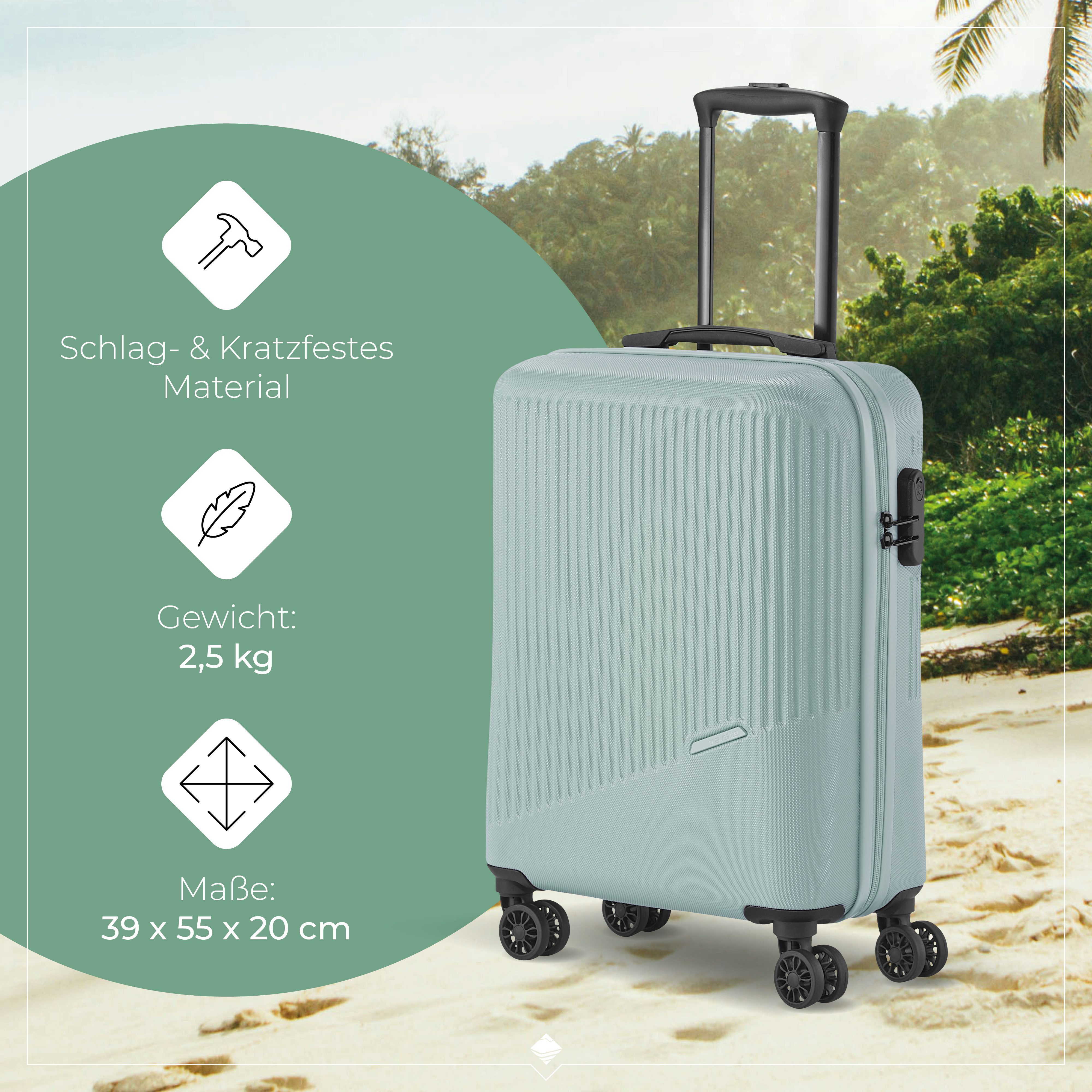 travelite Hartschalen-Trolley BALI Reisekoffer Hartschale, 4 Rollen, TSA-Schloss – robustes Reisegepäck